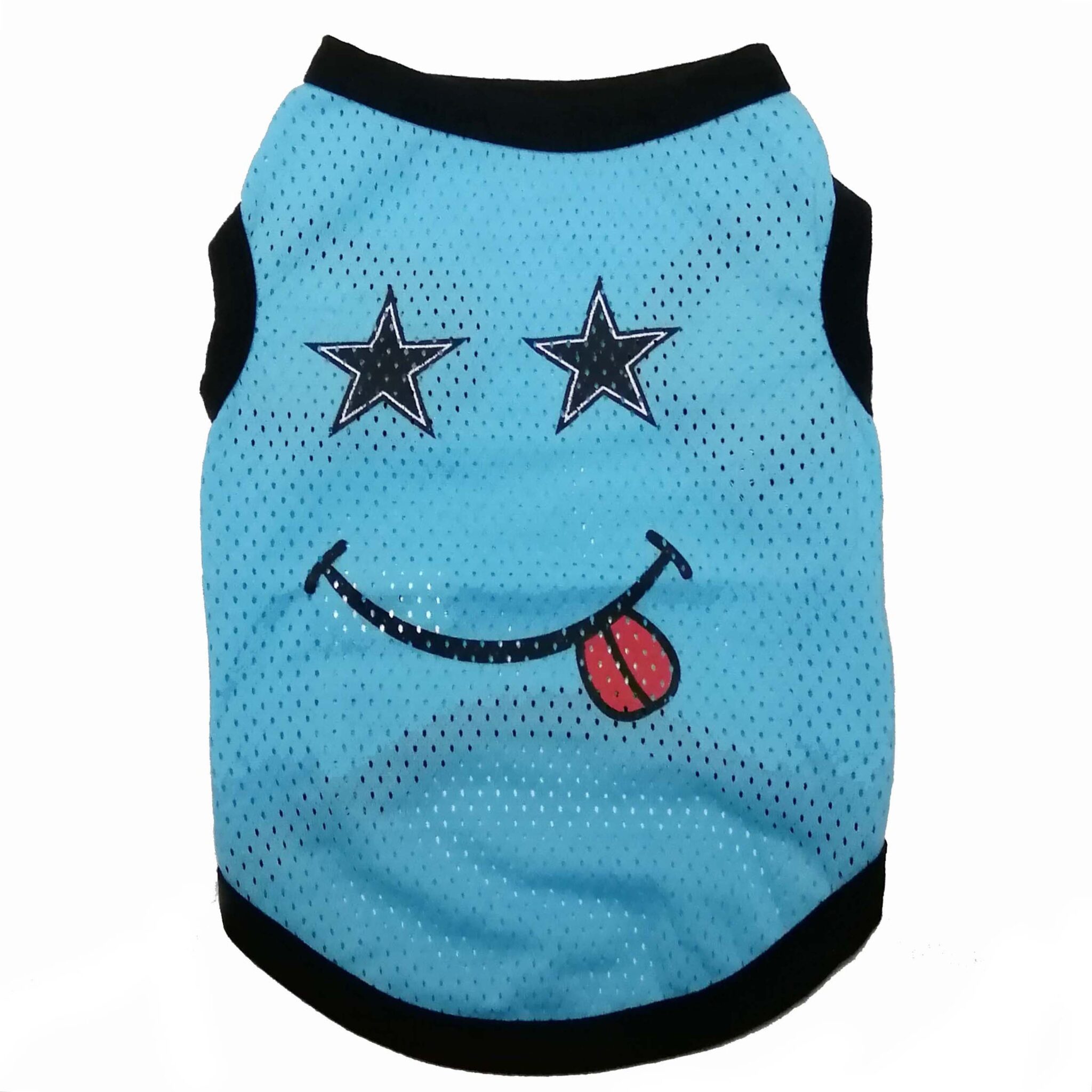 Mesh smiling dog Vest (polyester)JZBP002
