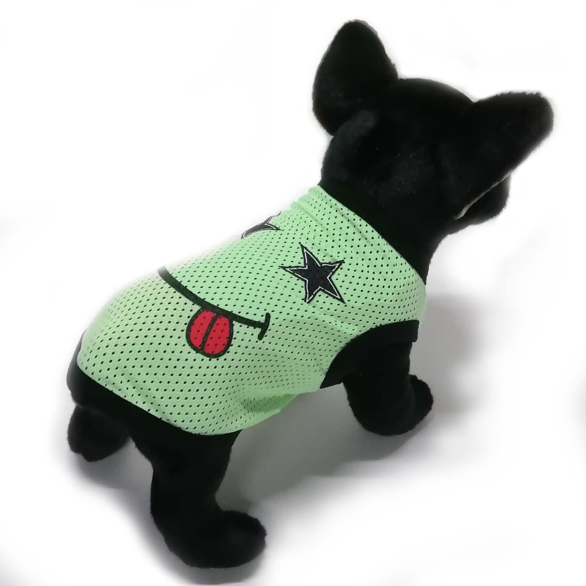 Mesh smiling dog Vest (polyester) JZBP003
