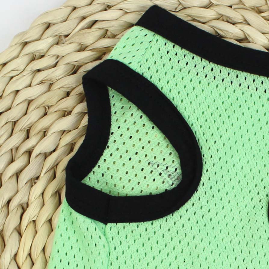 Mesh smiling dog Vest (polyester) JZBP003