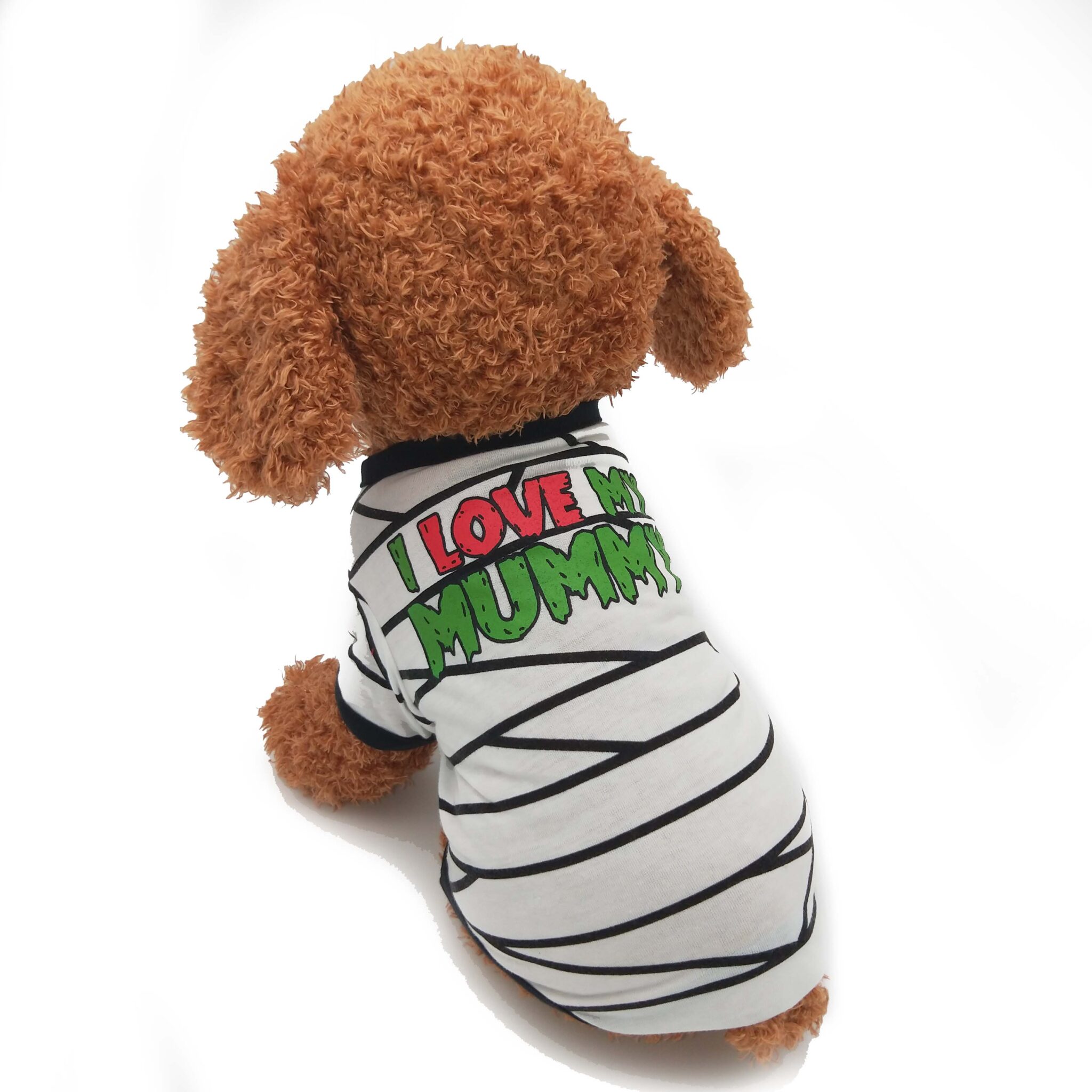 Halloween Series Dog T-shirt (Polyester)JZTP064 I love mummies