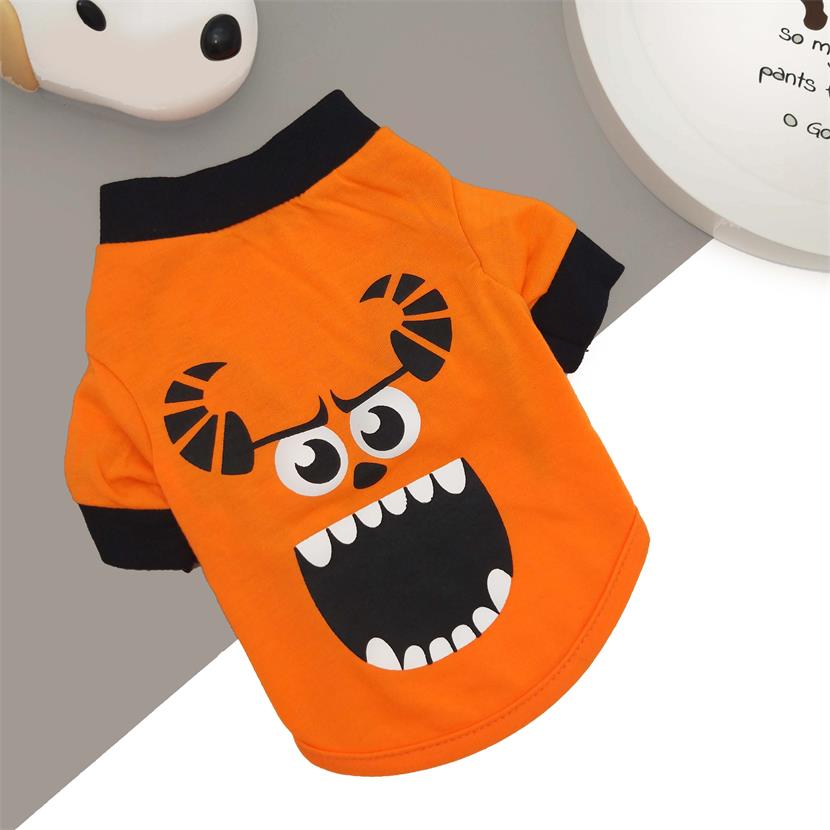 Ox Horn Monster Pattern Dog T-shirt (polyester) JZTP110