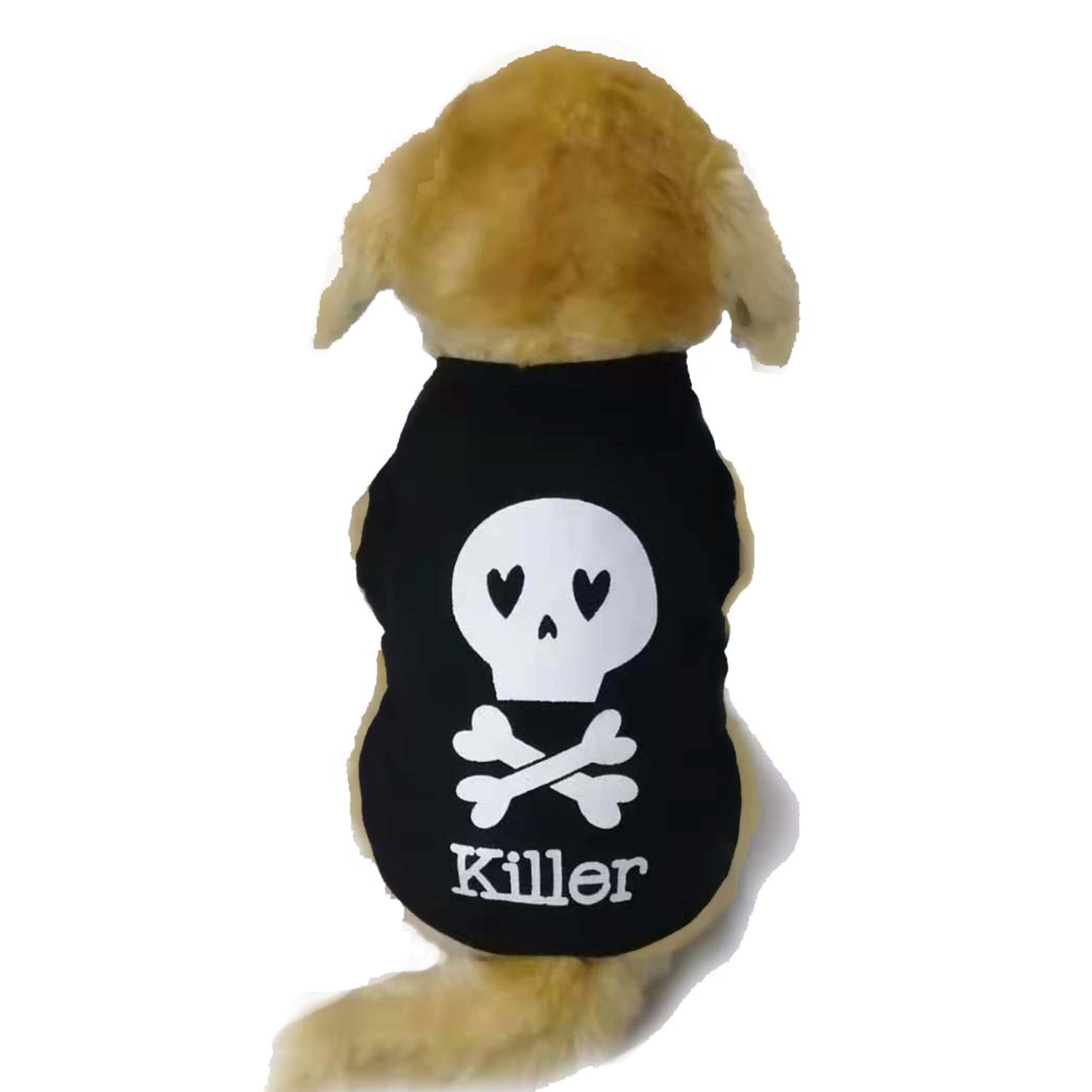 Letter printed dog vest (cotton) JZBC09